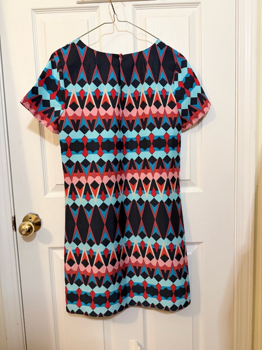 J. Crew Colorblock Geometric Mini Shift Dress